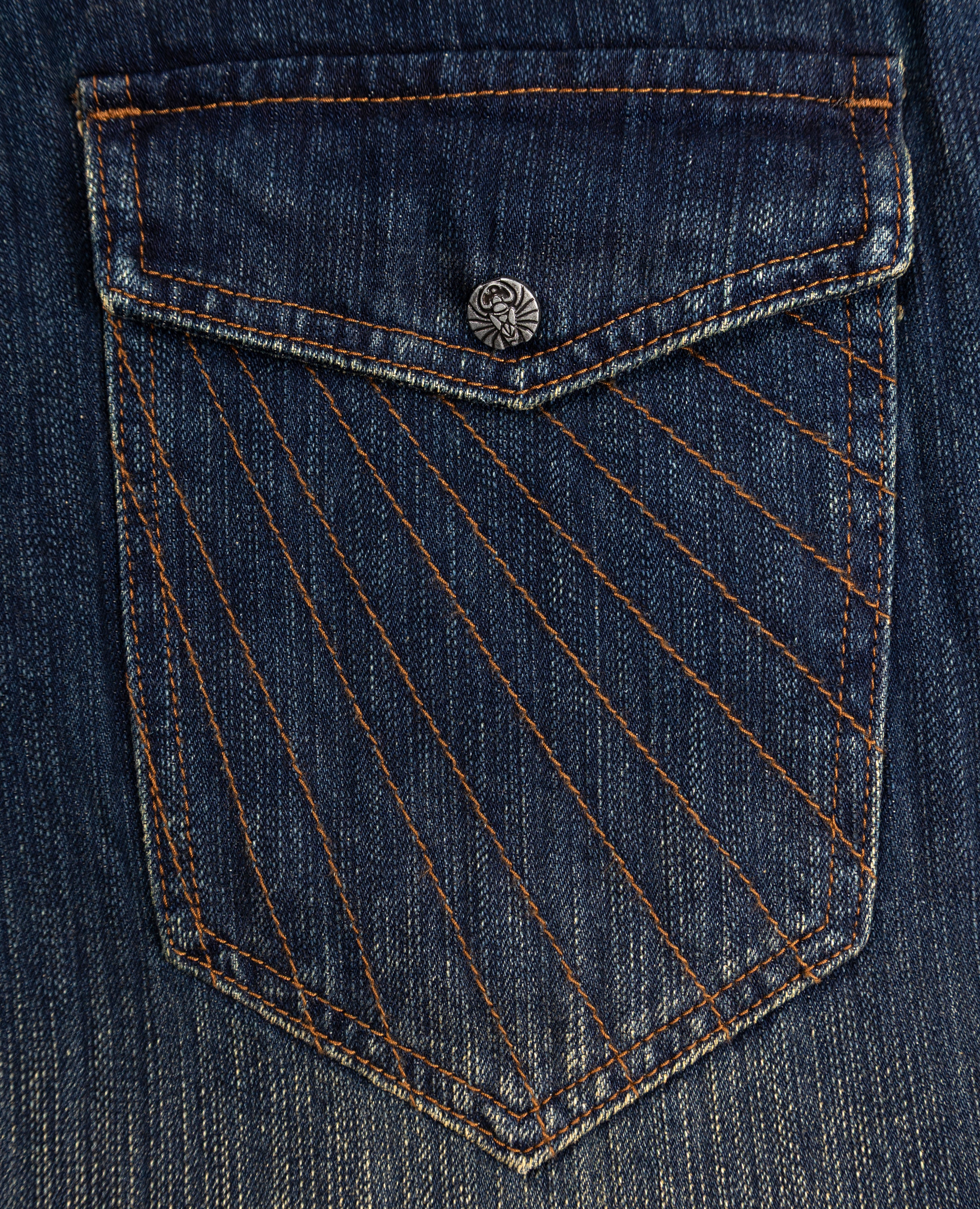 USED POCKETS STRAIGHT DENIM