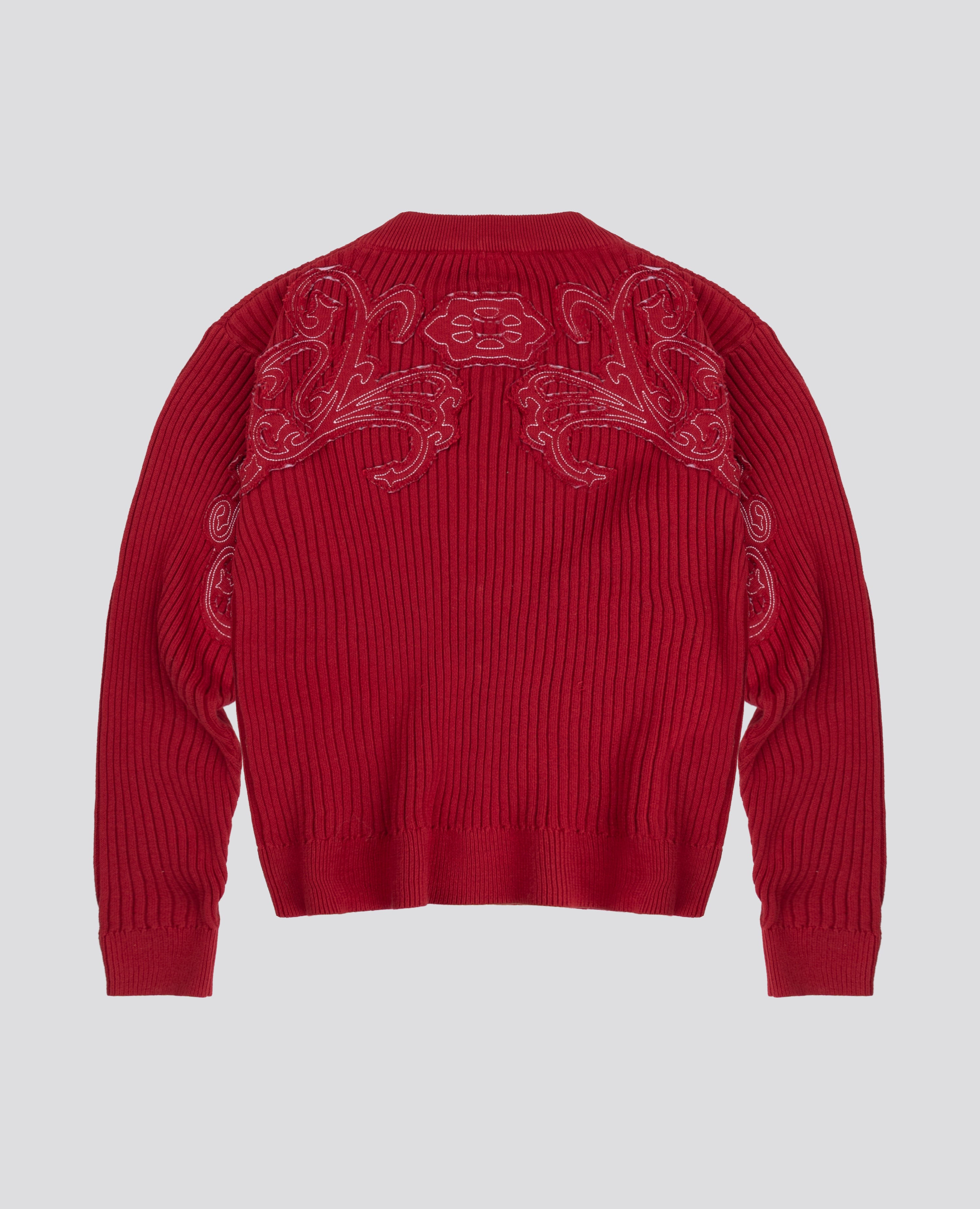 RED OPENING KNIT