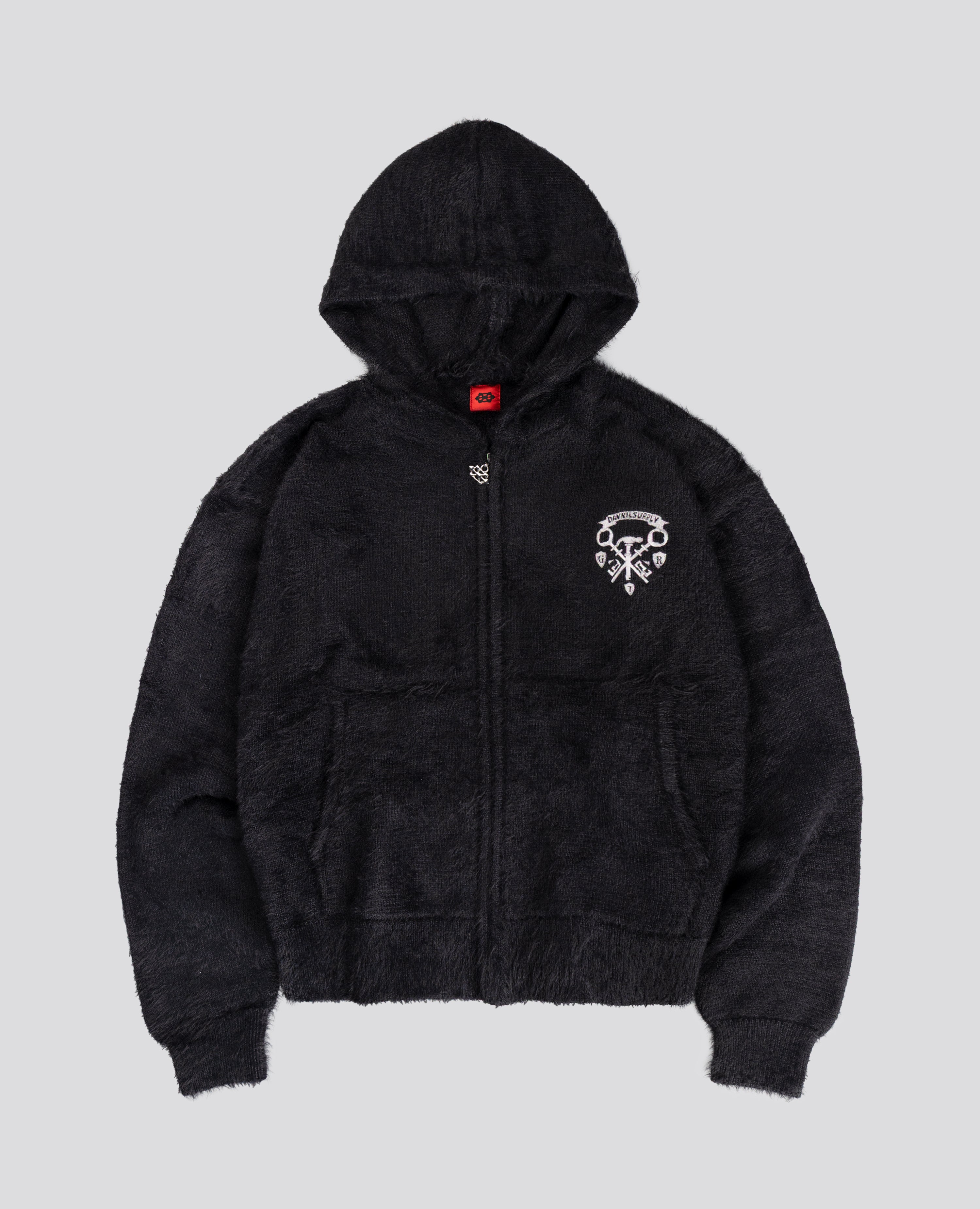 BLACK CLASSIC FUR ZIP