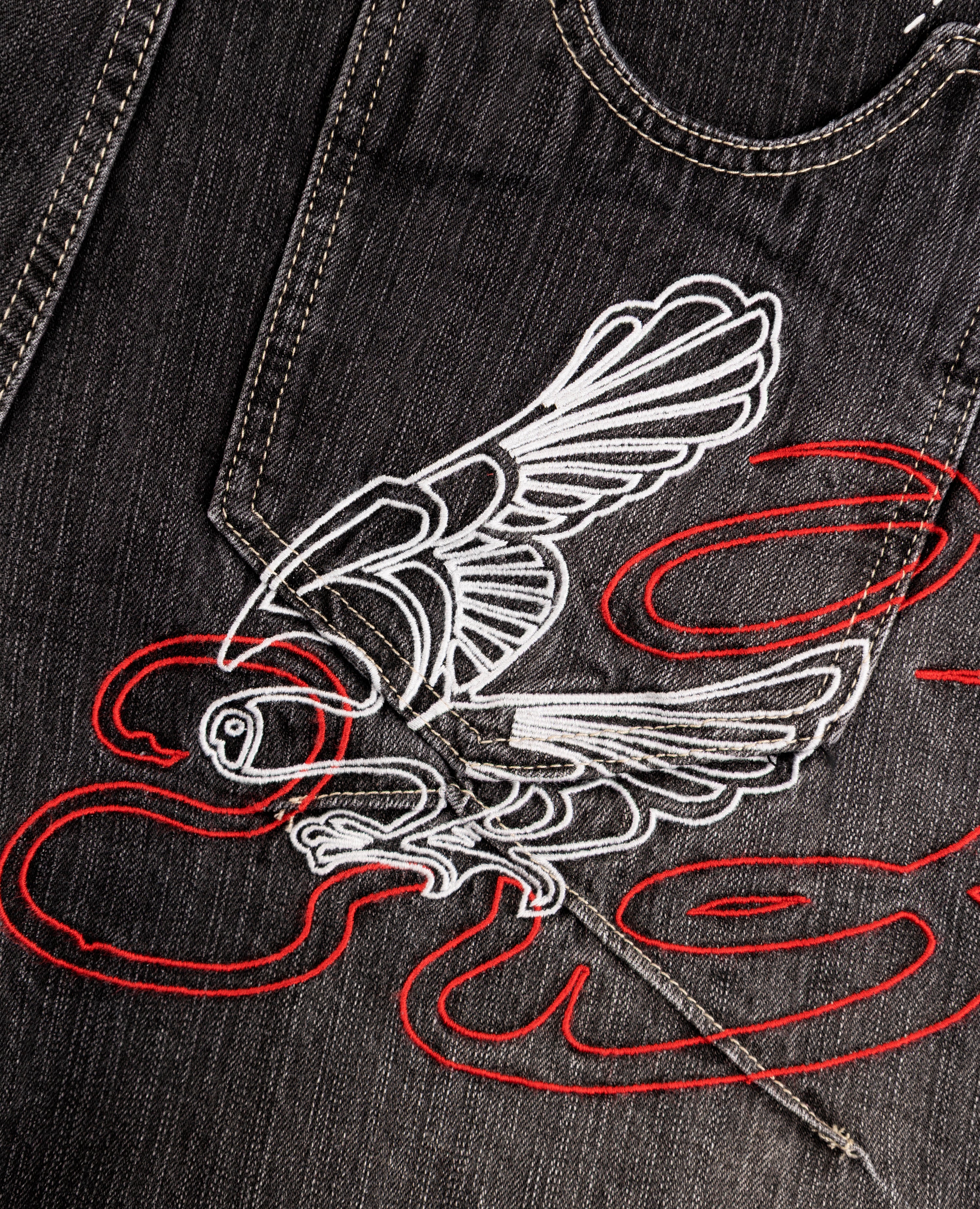 BLACK WILDLIFE LOOSE-FIT DENIM