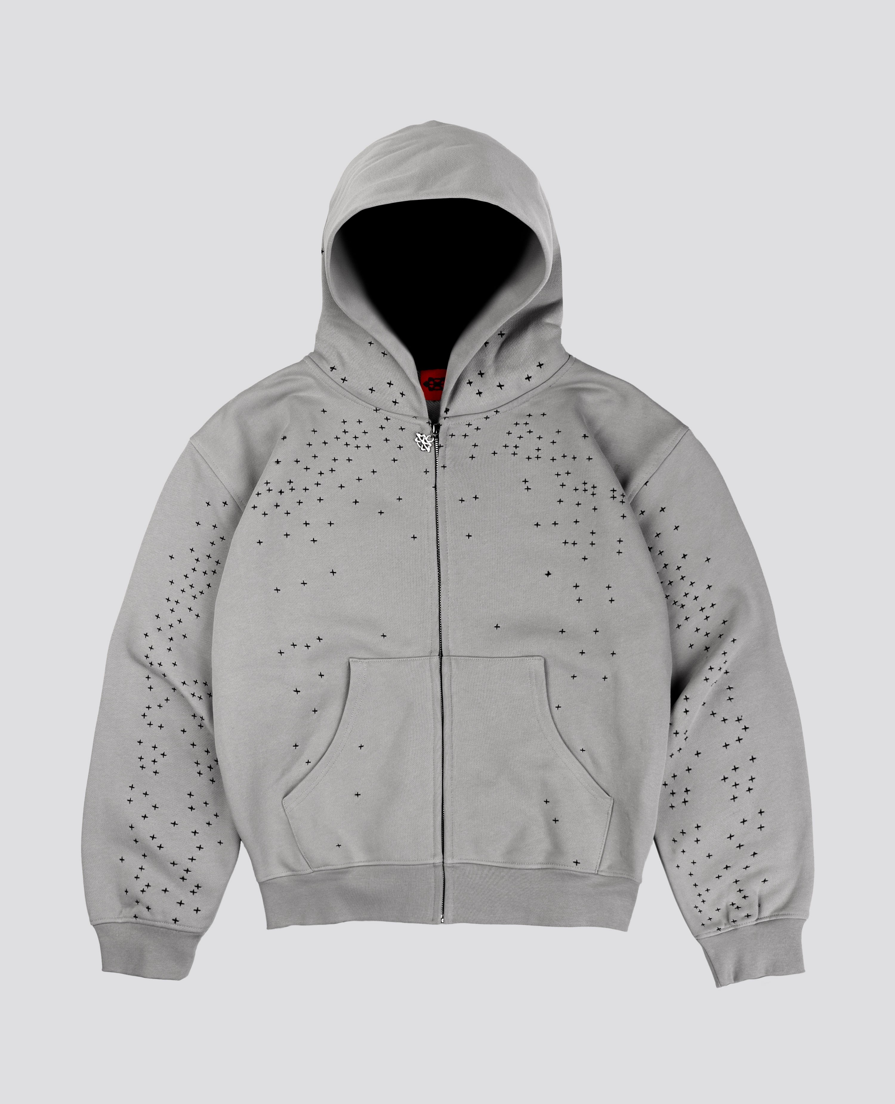 GREY STARDUST ZIP