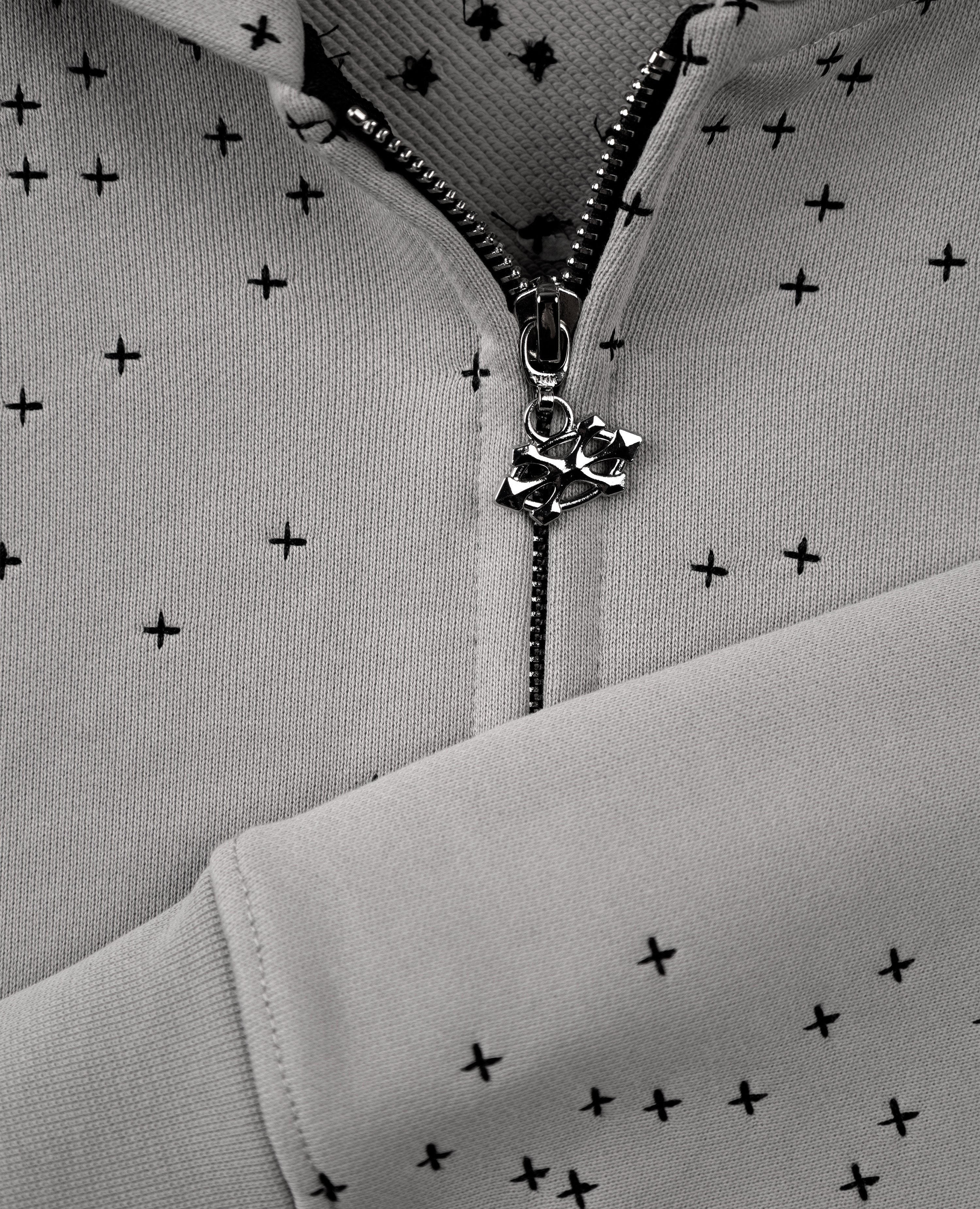 GREY STARDUST ZIP
