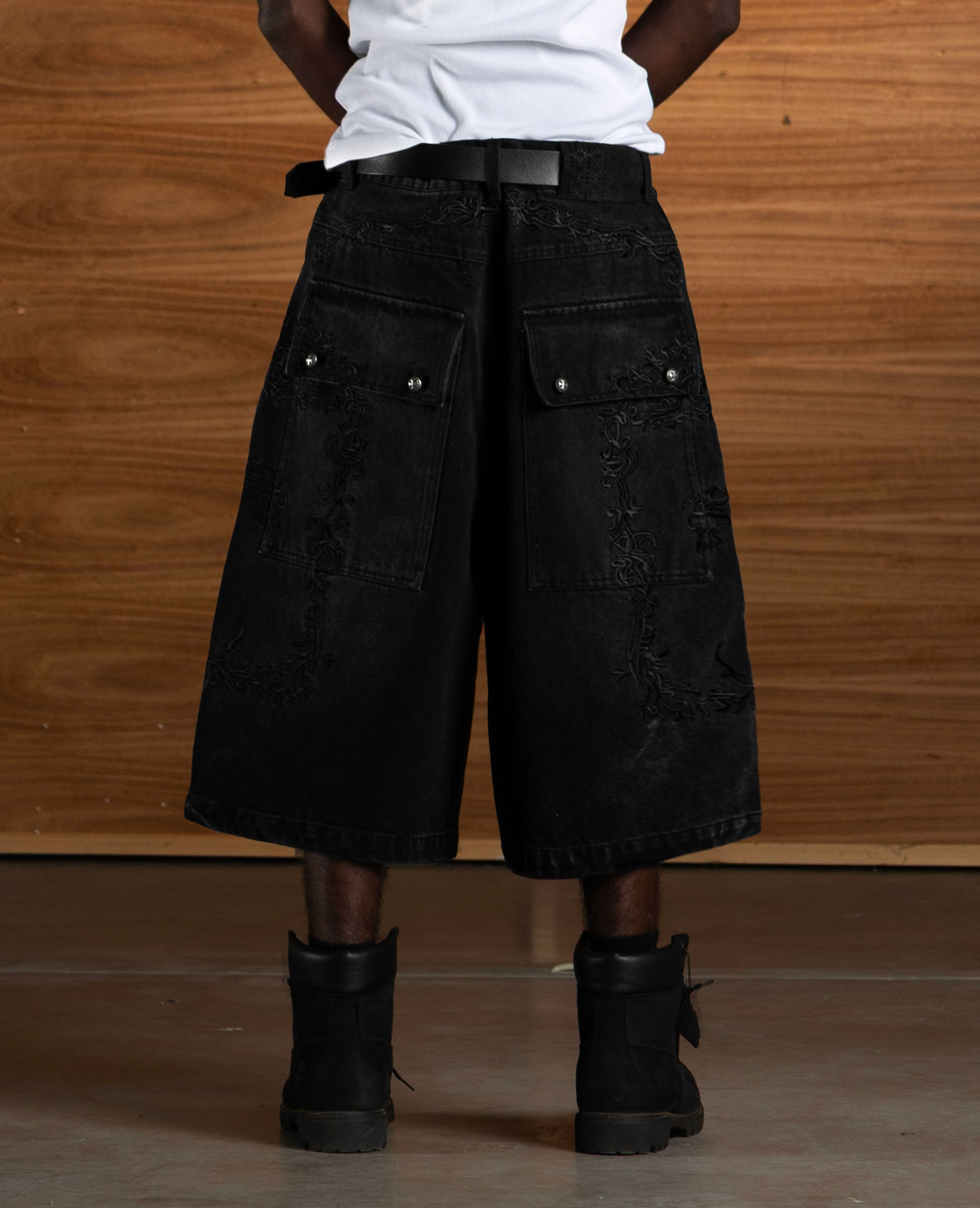 DARK IVY DENIM JORT