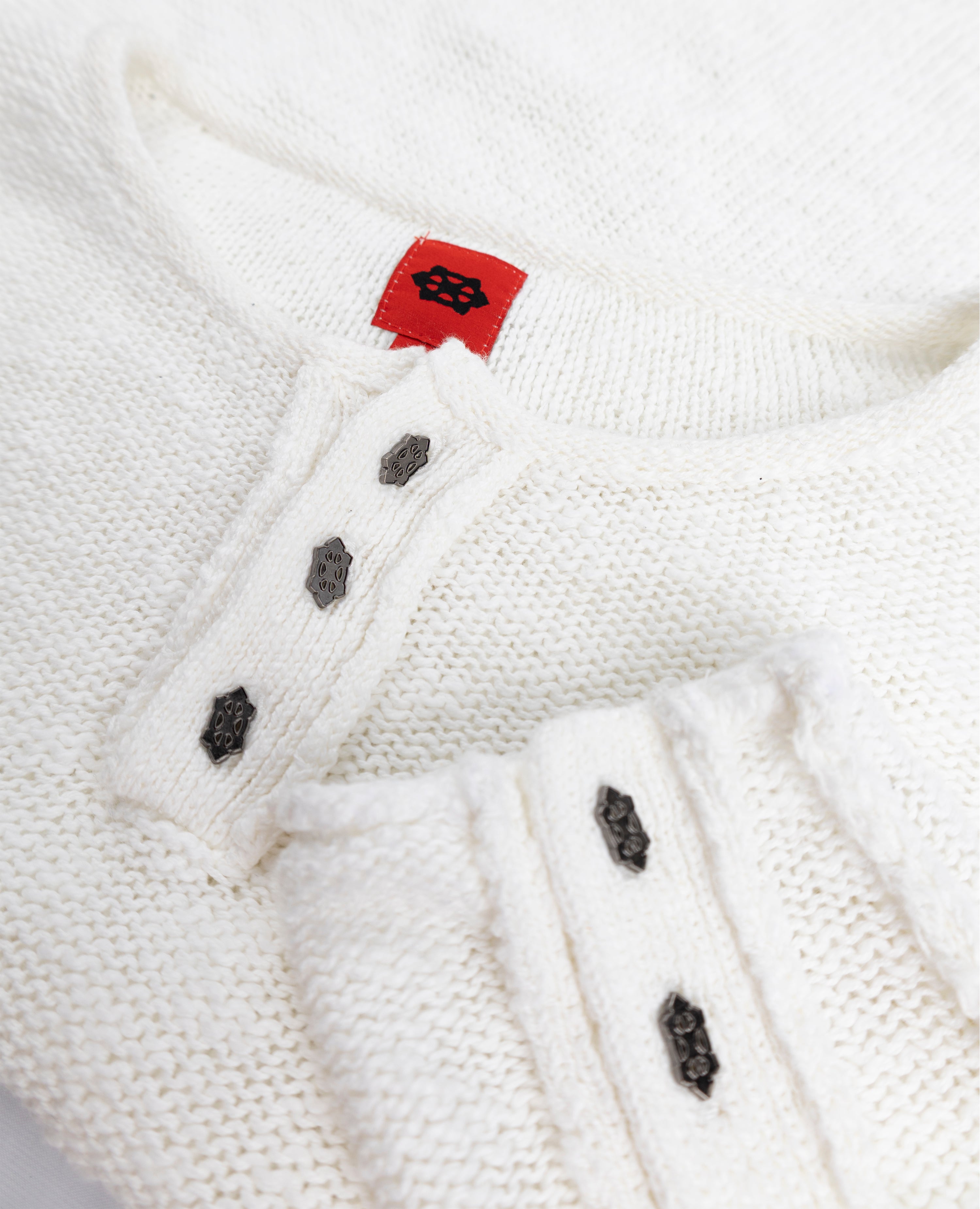 MESH COTTON LONGSLEEVE BUTTON UP