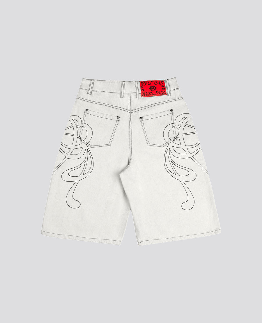 WHITE NEOART JORT