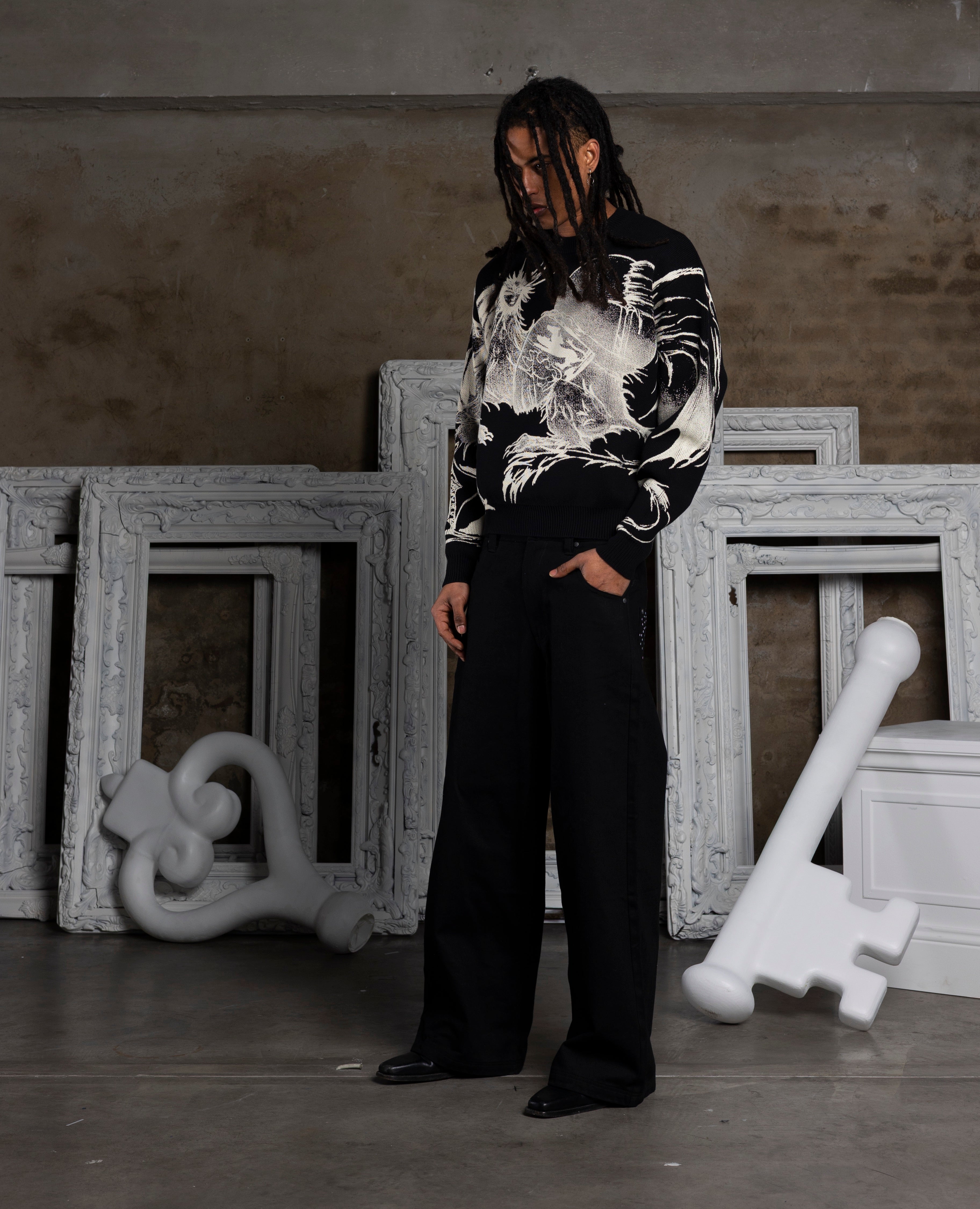 BLACK BEHEMOTH KNIT