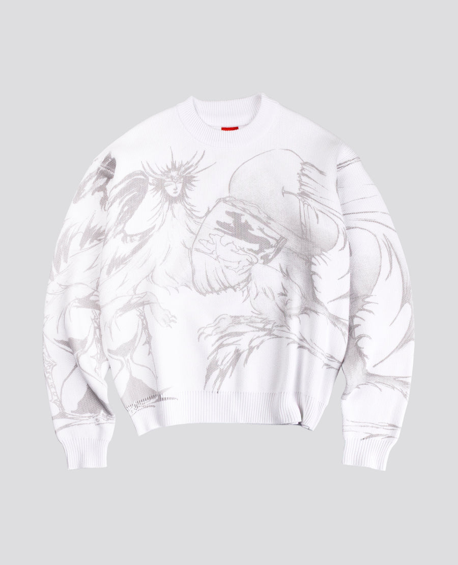 WHITE BEHEMOTH KNIT