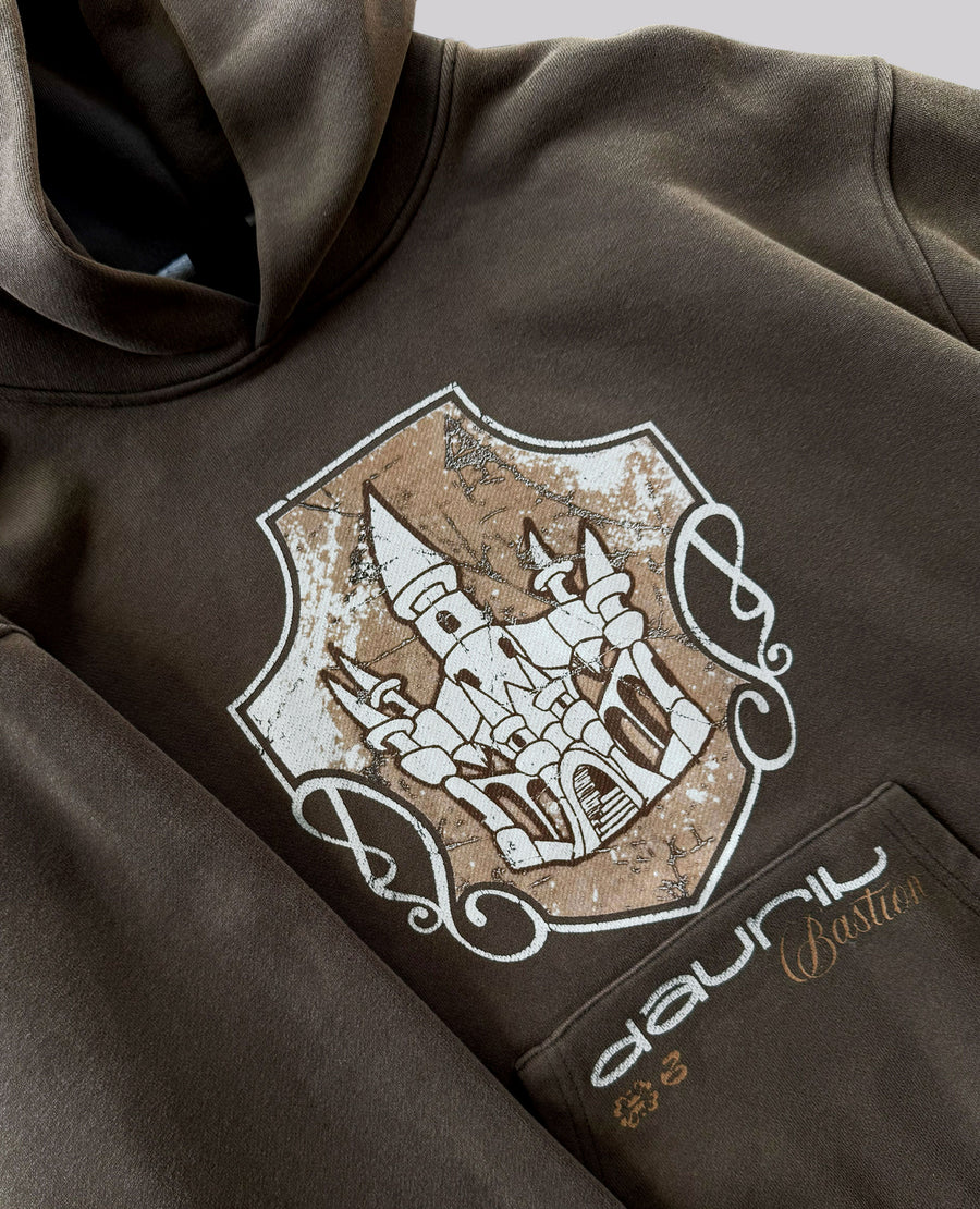 WASHED BROWN BASTION HOODIE