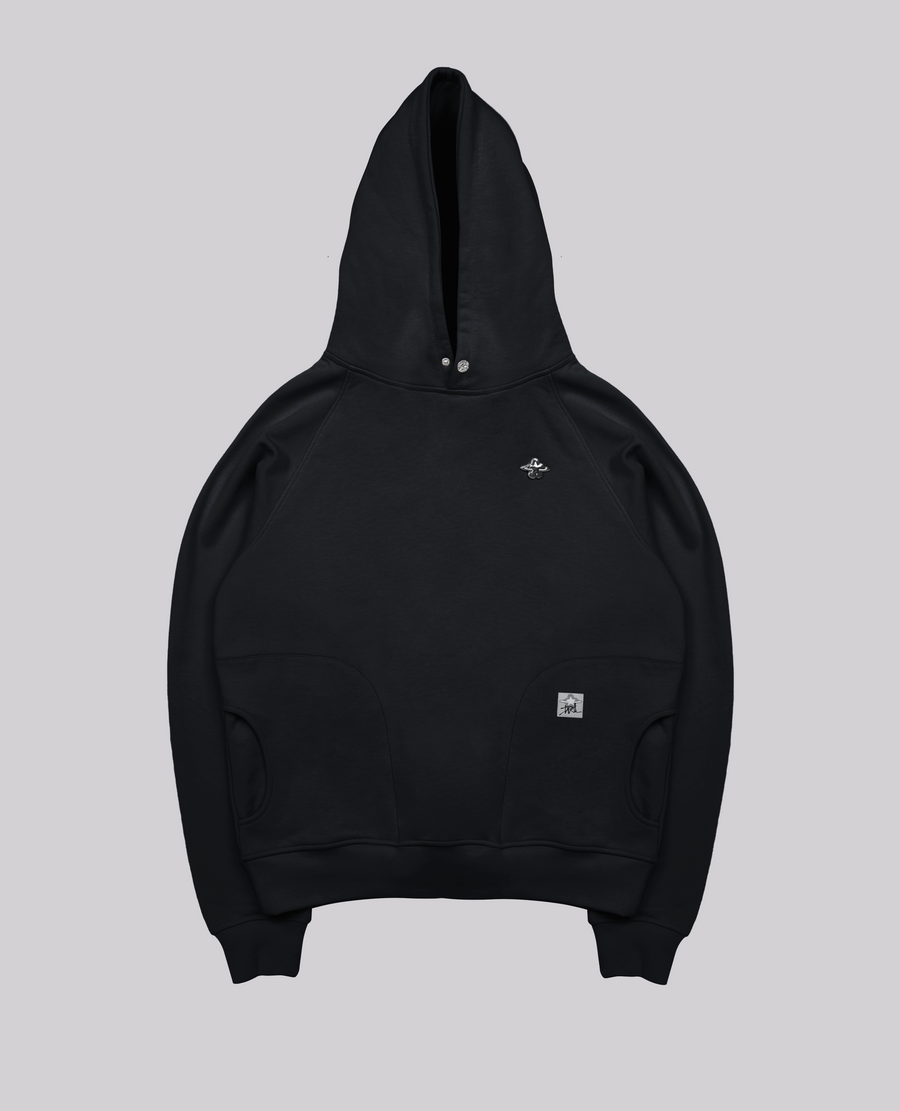 BLACK TERRY HOODIE