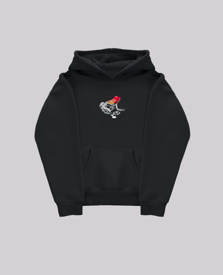 BLACK RAINETTE HOODIE